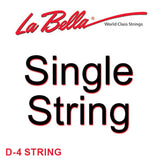 La Bella L-854 D-4 snaar, golden alloy wound