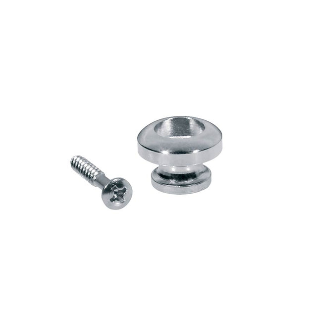 Boston EP-R-C strap buttons, metal, with screw, spherical model, diameter 14mm, 2-pack, chrome