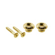 Boston EP-S-G strap buttons, metal, with screw, v-model, diameter 15mm, 2-pack, gold