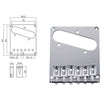 Boston T-66-C brug-staartstuk, Teaser, block saddles, flat plate, chroom