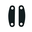 Boston NP-82-B neck mounting plates, 50,5x15,1mm, 2 pcs, black