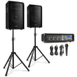 VONYX VX210 Full PA Geluidssysteem 800W met 10 inch Speakers, Mixer en Bluetooth