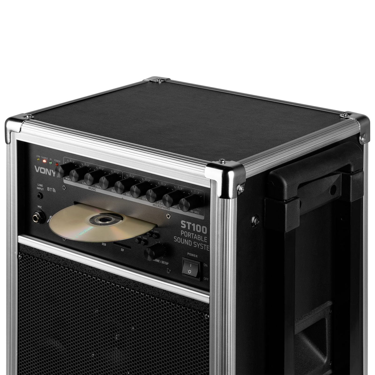 Vonyx ST100 MK2 Draagbaar geluidssysteem 8" BT/CD/MP3/UHF