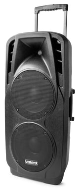 Vonyx SPX-PA9210 Draagbaar geluidssysteem ABS 2x10"