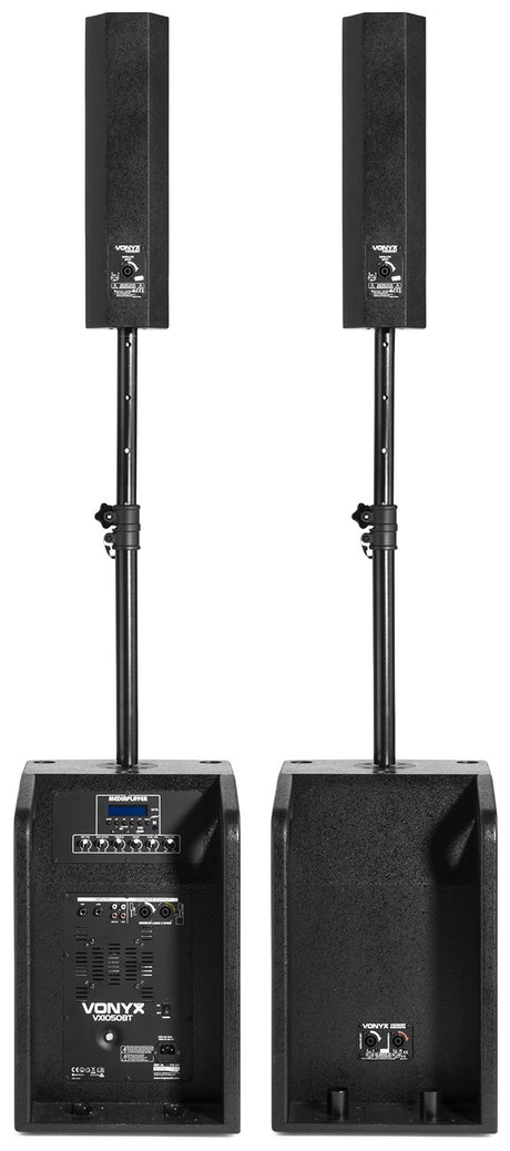 VONYX VX1050BT 1150W 2.2 Actieve Speakerset met Dubbele 12 inch Subwoofers en Bluetooth