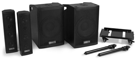 VONYX VX1050BT 1150W 2.2 Actieve Speakerset met Dubbele 12 inch Subwoofers en Bluetooth