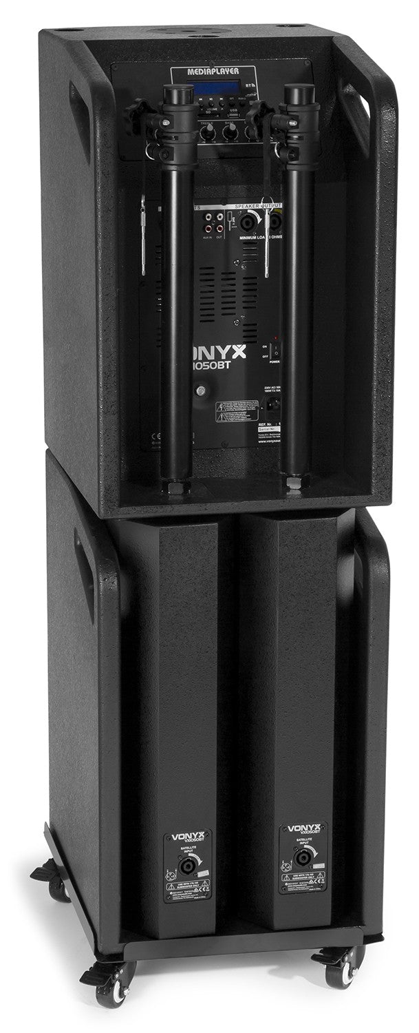 VONYX VX1050BT 1150W 2.2 Actieve Speakerset met Dubbele 12 inch Subwoofers en Bluetooth