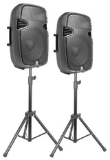 Vonyx PSS302 Draagbare geluidsset 10" SD/USB/MP3/BT met statieven