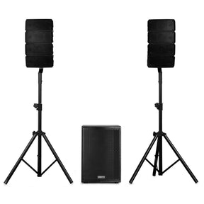VONYX VX915 Compact 2.1 Line Array Set 1400W met 15 inch Subwoofer, DSP en Bluetooth 5.0