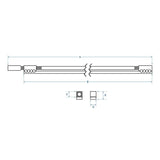 Boston TRO-630-K truss rod, bar model 6mm, 4mm allen nut, UNF-10-32 thread, 630mm., single action