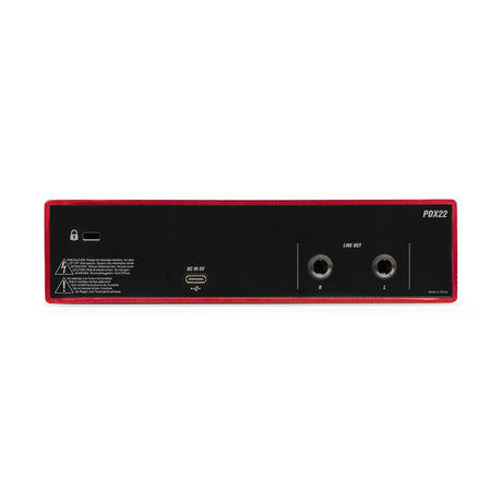 Power Dynamics PDX22 PDX Series USB Audio Interface - 2 ingangen 24 bit 192 kHz