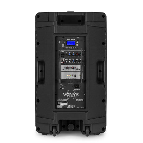 Vonyx VSA700-BP Draagbaar geluidssysteem 15" 1000W Combi