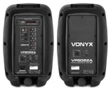 VONYX VPS082A 400W Actieve Speakerset met Bluetooth, USB/SD en 8 inch Woofers