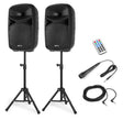 VONYX VPS102A 600W Actieve Speakerset met Bluetooth, USB/SD en 10 inch Woofers