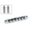 Boston B-165-C brug voor e-gitaar, "tune'o matic", chroom, stud spacing 73,5mm, stud diam 6,0mm