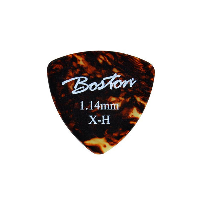 Boston PK-40-XH 1.20 mm. plectrums, celluloid, tortoise, extra heavy, standaard driehoekig model, 24-pack