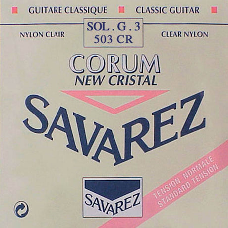 Savarez 503-CR G-3 snaar, New Cristal clear nylon, from 500-CRJ set, normal tension