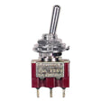 Boston SW-160-N mini toggle switch 2-way, on-on, 2-pole, nickel