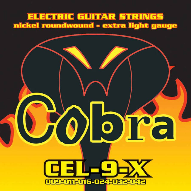 Cobra CEL-9-X snaren set elektrisch, nickel roundwound extra light, 009-011-016-024-032042