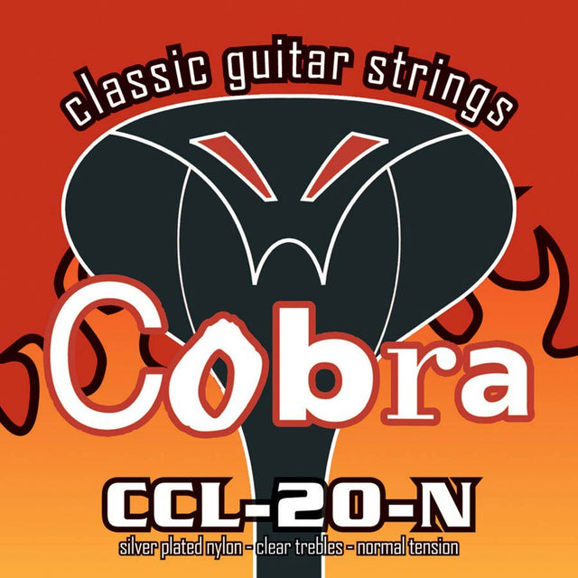 Cobra CCL-20-N snaren set classic, normal tension clear nylon trebles & silverplated basses