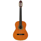 A. Martinez MTC-080 4/4 klassieke gitaar bruin naturel met standaard, tas en tuner