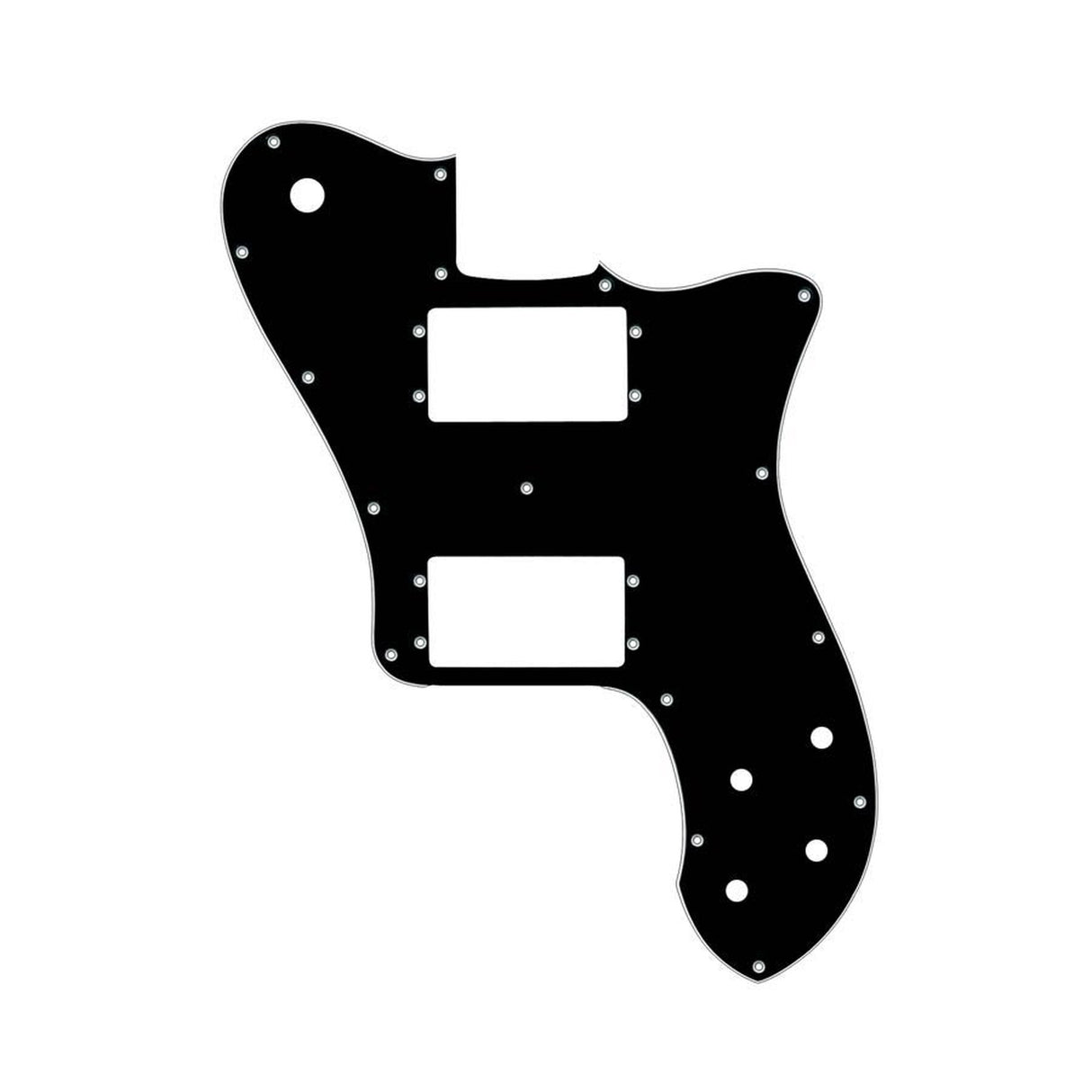 Boston TD3-B pickguard, Teaser deluxe, 3 ply, black