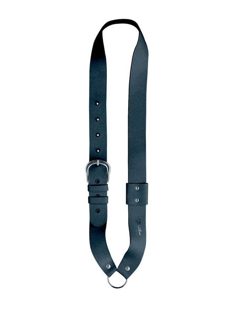 Boston JB-10-B Bandelier voor kleine trom (kindermodel), leder, zwart 140 cm x 4 cm