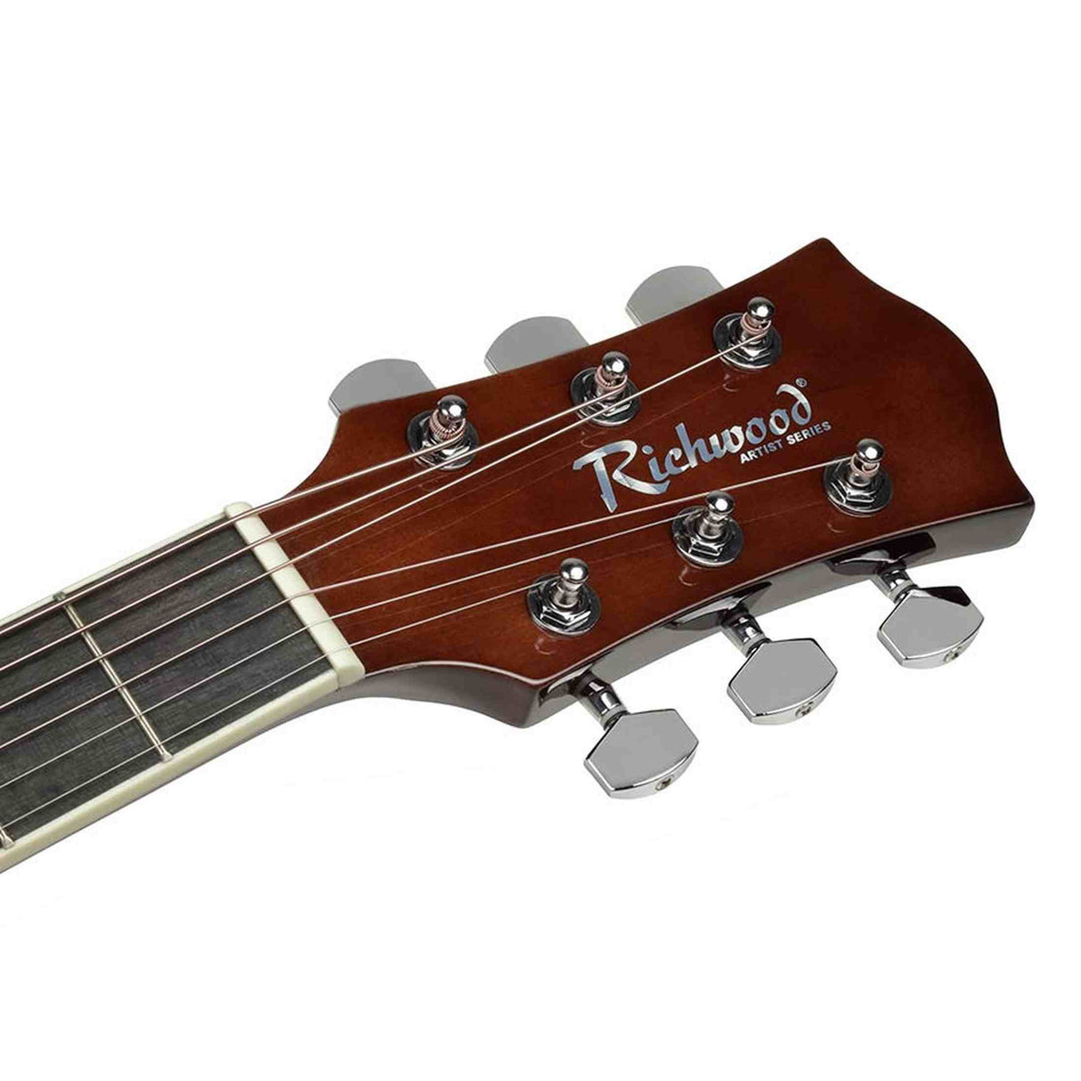 Richwood RD-12-SB akoestische gitaarset – dreadnought, sunburst, met stemapparaat en standaard