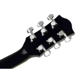 Richwood RD-12-BK akoestische gitaarset – dreadnought, zwart, met stemapparaat en standaard