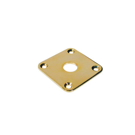 Boston JP-5-G jack plate, square, flat metal, gold