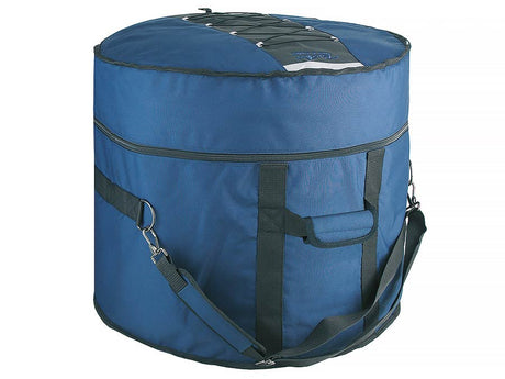 Boston DBL-14-F Deluxe gigbag voor floortom 14", zwart-blauw, 15 mm gevoerd hardfoam