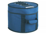 Boston DBL-14-T Deluxe gigbag voor tom 14", zwart-blauw, 15 mm gevoerd hardfoam