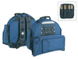 Boston DBL-14-SBP Deluxe gigbag voor snaartrom met stokkenhoes, zwart-blauw, 15 mm gevoerd hardfoam, 14"x 6.5"