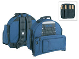 Boston DBL-14-SBP Deluxe gigbag voor snaartrom met stokkenhoes, zwart-blauw, 15 mm gevoerd hardfoam, 14"x 6.5"