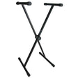 Boston KS-105 Keyboardstatief – X-model, 35 cm dragers, twist lock, zwart