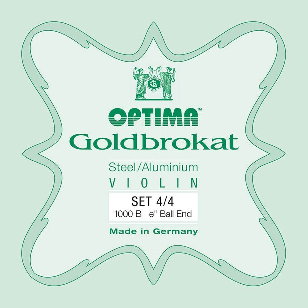 Optima 1000-44 string set for violin 4/4, steel & aluminum, with ball end E-1 string