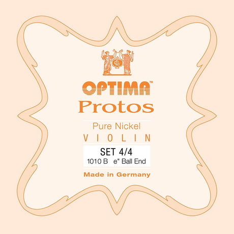 Optima 1010-44 string set for violin 4/4, steel/chromesteel