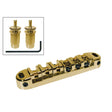 Boston B-200-G brug voor e-gitaar, roller bridge model, goud, met studs