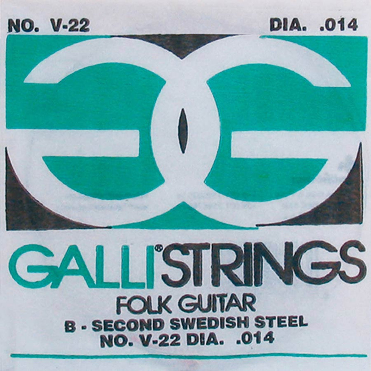 Galli V-022 B-2 snaar acoustic, 014, plain steel, ball-end