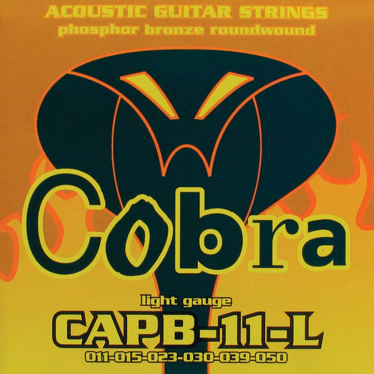 Cobra CAPB-11-L snaren set acoustic, phosphor bronze wound light, 011-015-023-030-039-050