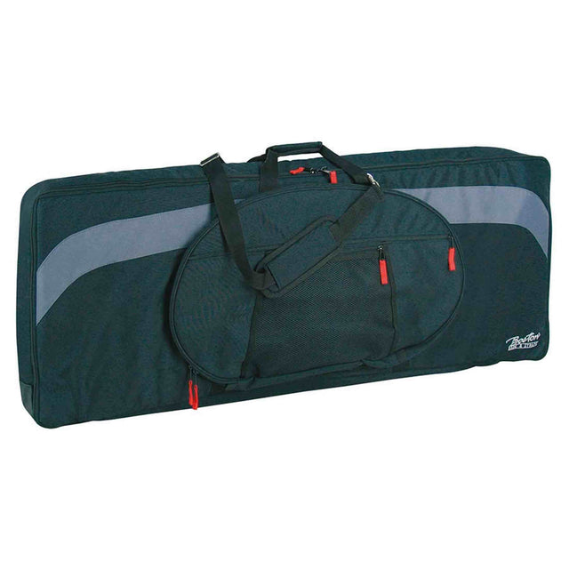 Boston KBT-117-BG Super Packer gigbag – voor keyboard, 1165 x 400 x 170 mm, 25 mm gevoerd, zwart/grijs