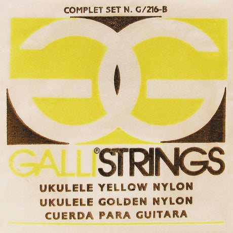 Galli G-216-Y snaren set sopraan ukulele, yellow nylon