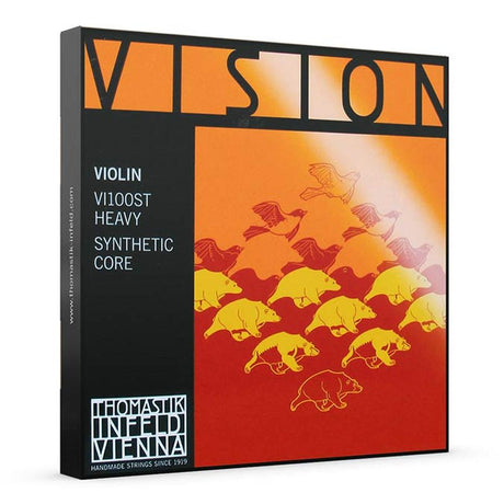 Thomastik Infeld VI-100-ST violin string set 4/4 heavy, VI-02-ST, VI-03A-ST