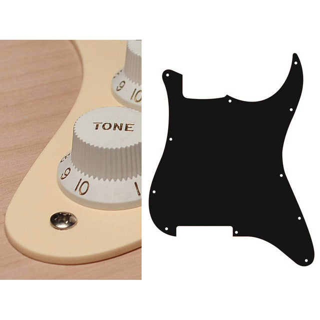 Boston ST-100-C pickguard, Stallion, no holes only screw holes , 1 ply, cream