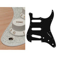 Boston ST-213-SSV pickguard, Stallion, standard, SSS, 3 pot holes, 3-5 switch, 2 ply, sparkling silver