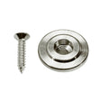 Boston SH-6-N string retainer for bass guitar, button model, with screw, 19mm, height 6,5mm, nickel