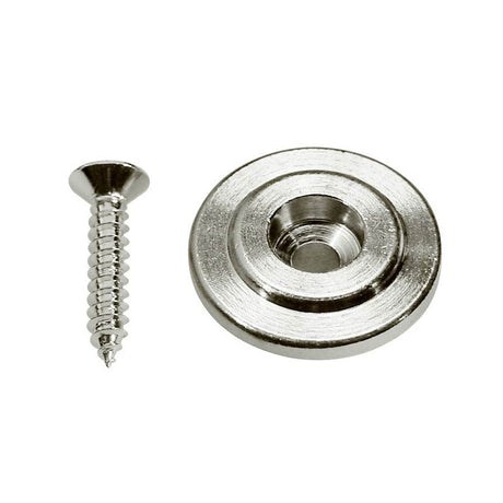 Boston SH-6-N string retainer for bass guitar, button model, with screw, 19mm, height 6,5mm, nickel