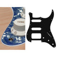 Boston ST-323-PV pickguard, Stallion, SSH, 3 pot holes, 3-5 switch, 3 ply, pearl violet