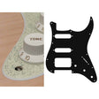 Boston ST-223-SCH pickguard, Stallion, SSH, 3 pot holes, 3-5 switch, 2 ply, sparkling champagne