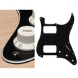 Boston ST-333-B pickguard, Stallion, HH, 3 pot holes, 3-5 switch, 3 ply, black